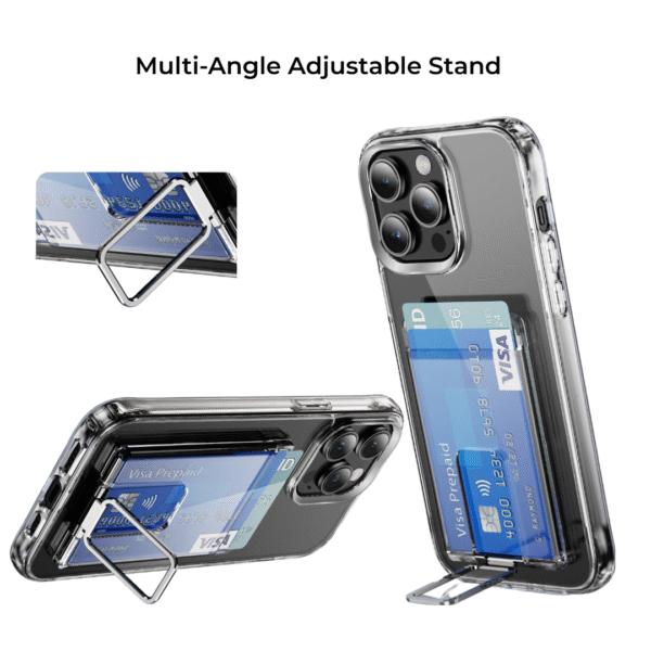 Magnetic Transparent Card Wallet Holder