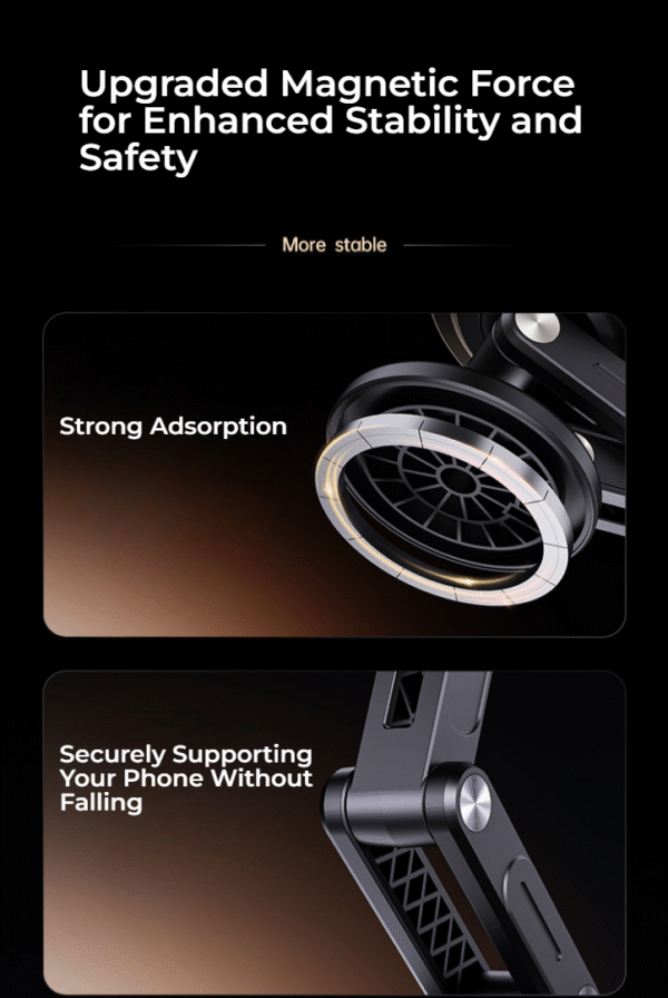 360° Adjustable Vacuum Car Phone Mount for Your Car/Gym/Mirror/Shower for iPhone & Android