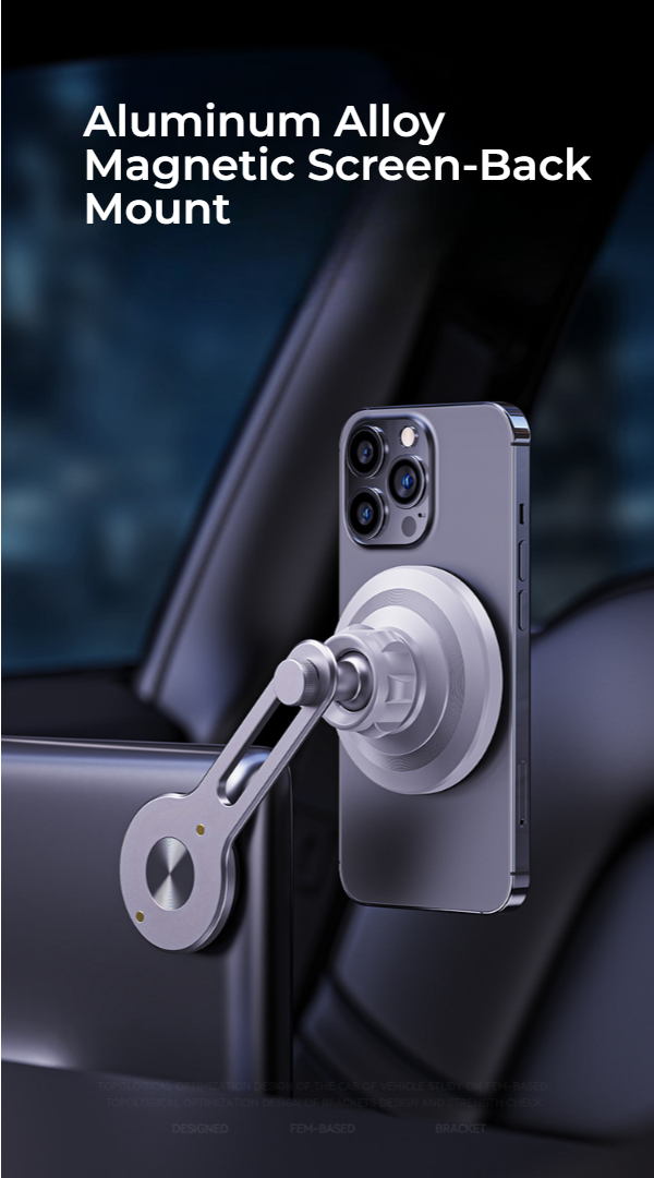 Magnetic Cell Phone Holder for Dash/Vent/Back of Display