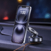 Upgraded 360° Rotation Vacuum Magnetic Phone Holder, Suction Cup Phone Mount Stand