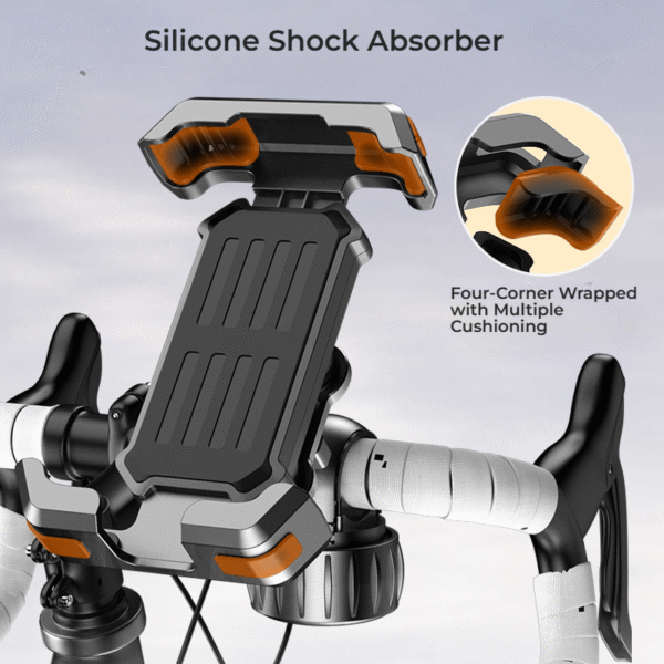 Stable Dual-Direction Locking Ebike Phone Mount