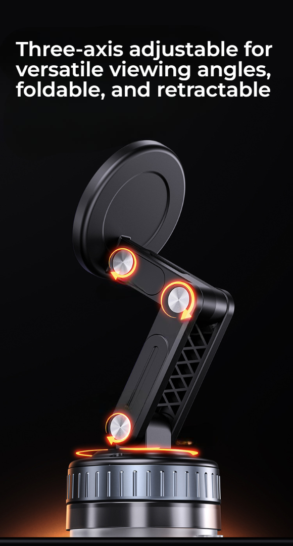 360° Adjustable Vacuum Car Phone Mount for Your Car/Gym/Mirror/Shower for iPhone & Android