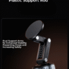 360° Adjustable Vacuum Car Phone Mount for Your Car/Gym/Mirror/Shower for iPhone & Android