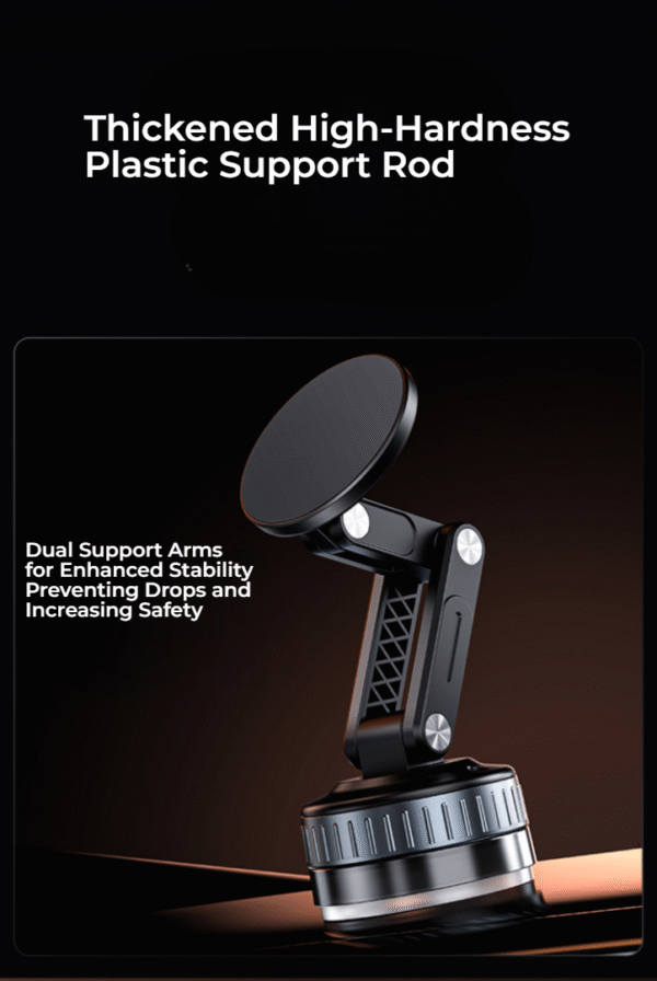 360° Adjustable Vacuum Car Phone Mount for Your Car/Gym/Mirror/Shower for iPhone & Android