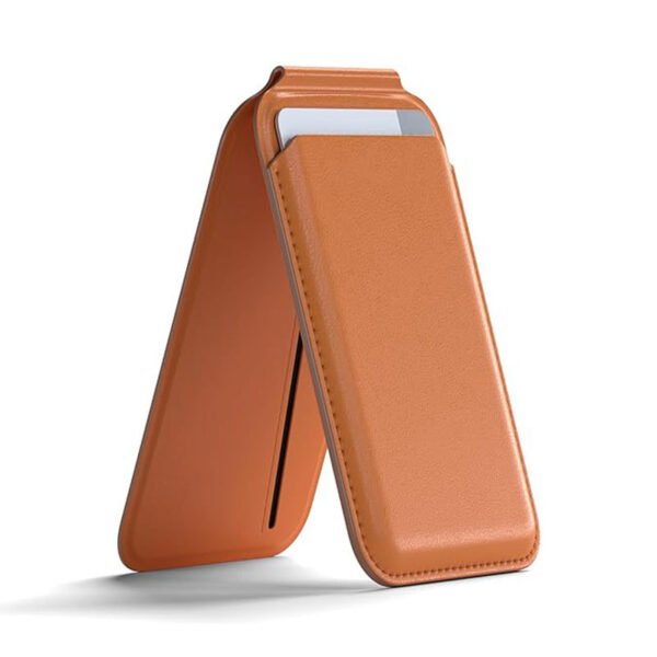2-in-1 Magnetic Leather Card Holder