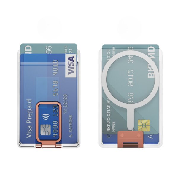 Magnetic Transparent Card Wallet Holder