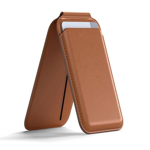 2-in-1 Magnetic Leather Card Holder