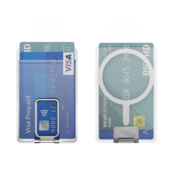 Magnetic Transparent Card Wallet Holder