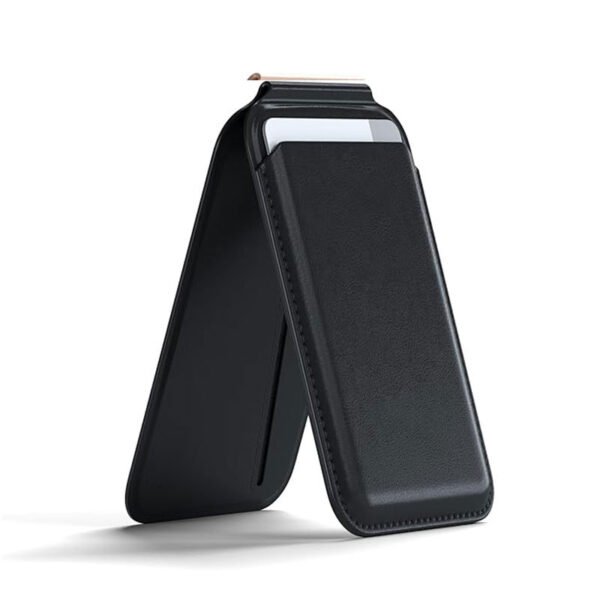 2-in-1 Magnetic Leather Card Holder