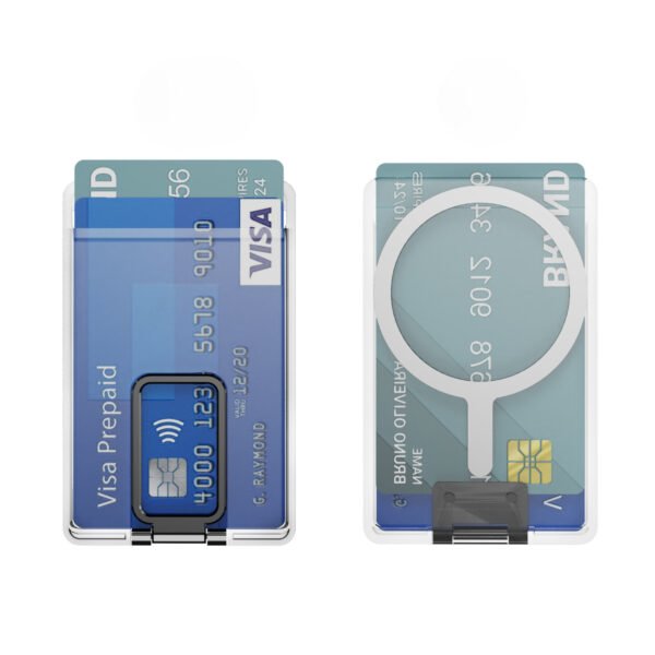 Magnetic Transparent Card Wallet Holder