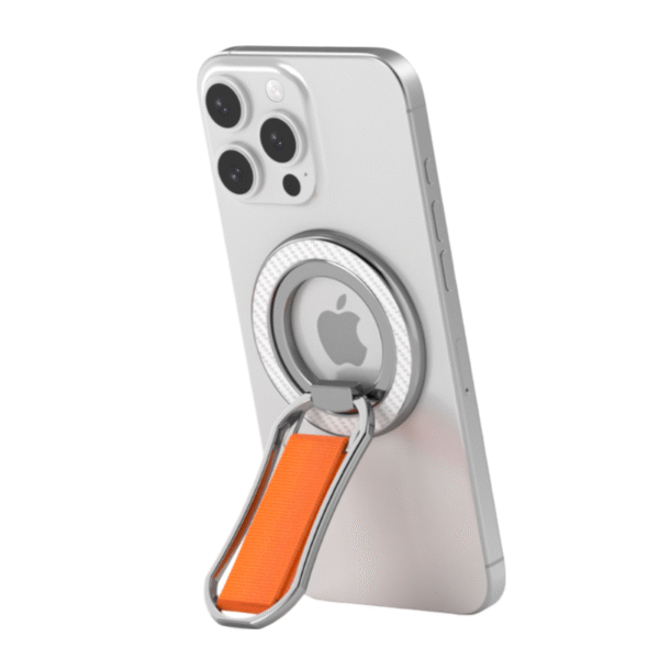 Removable Magnetic Ring Holder with Kickstand Finger Loop