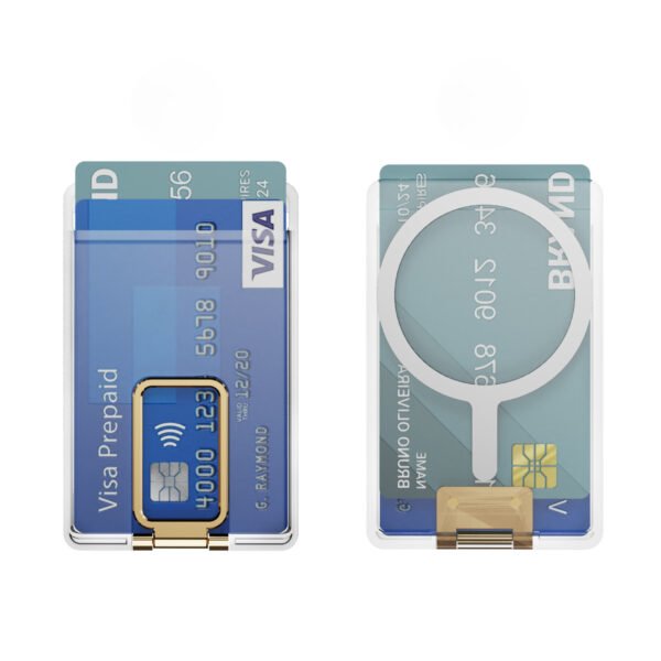 Magnetic Transparent Card Wallet Holder