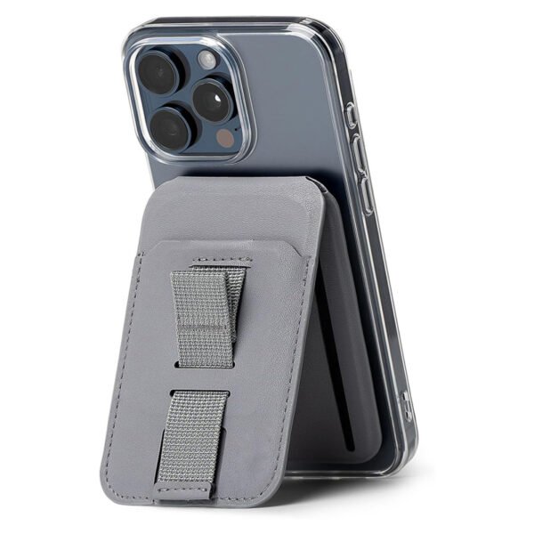 magnetic leather card holder
