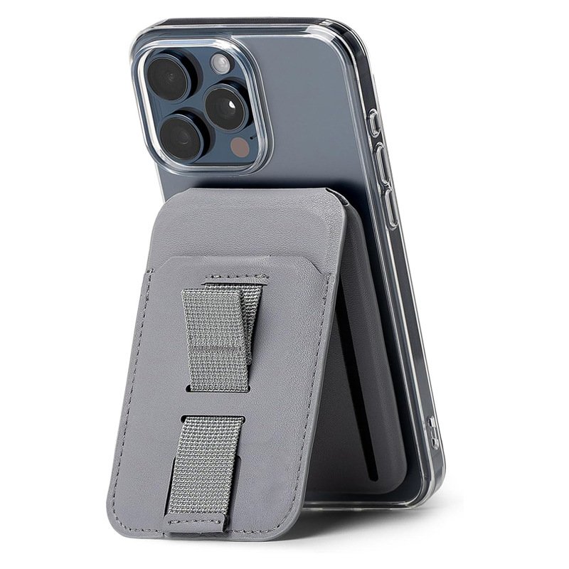 magnetic leather card holder