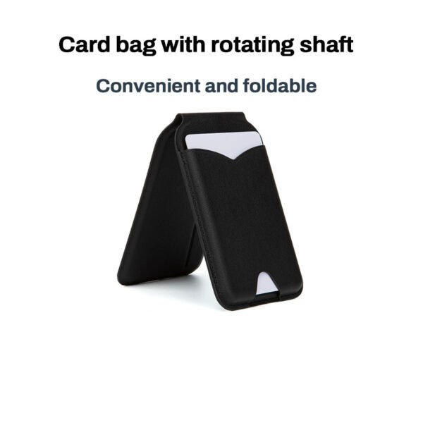 Mirror Magnetic Leather Card Holder