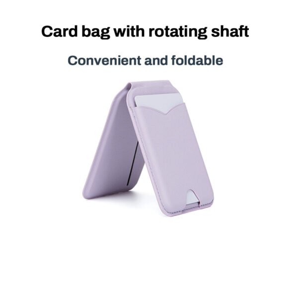 Mirror Magnetic Leather Card Holder