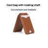 Mirror Magnetic Leather Card Holder