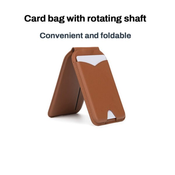 Mirror Magnetic Leather Card Holder