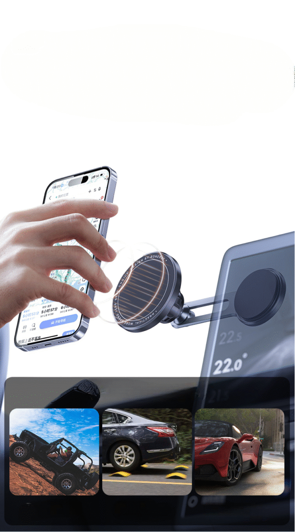 Magnetic Cell Phone Holder for Dash/Vent/Back of Display