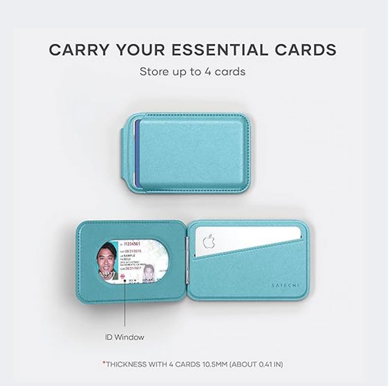 2-in-1 Magnetic Leather Card Holder