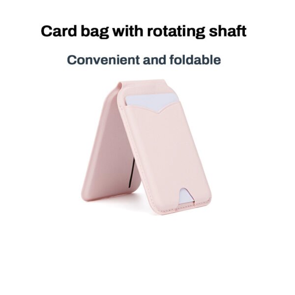 Mirror Magnetic Leather Card Holder