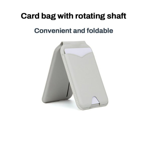 Mirror Magnetic Leather Card Holder