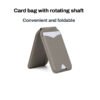 Mirror Magnetic Leather Card Holder