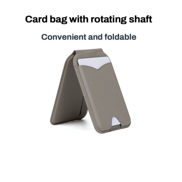 Mirror Magnetic Leather Card Holder